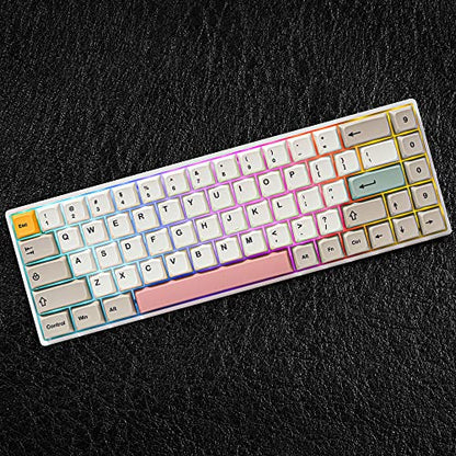 PBT keycaps 60 Percent Dye-Sub XDA 134 Retro keycap Set for Cherry MX Gateron Kailh Switches Gaming Mechanical Keyboard (Retro 9009) - color: Retro 9009