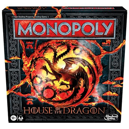 Monopoly House of the Dragon Edition Board Game | Based on the Hit TV Series | Ages 17 and Up | 2 to 6 Players | Strategy Games (Amazon Exclusive)