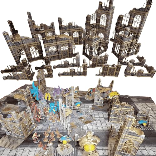Gothic Sector Terrain Set: 28mm Scale Buildings & Scatter Terrain for 2000-Point Competitive 40k Games (Gothic Sector Competitive Set) - style: Matched Play Set