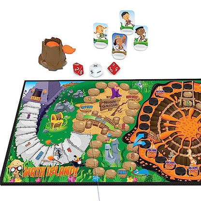 Learning Resources Math Island Addition & Subtraction Game - Math Manipulatives, Educational Board Toys, Classroom Flash Cards , Volcano Toy, STEM Kids, Gifts for Boys And Girls , Montessori