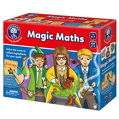 Orchard Toys Moose Games Magic Maths Game. an exciting and spellbinding Math Game. for Ages 5-7 and for 2-4 Players - style: Magic Maths