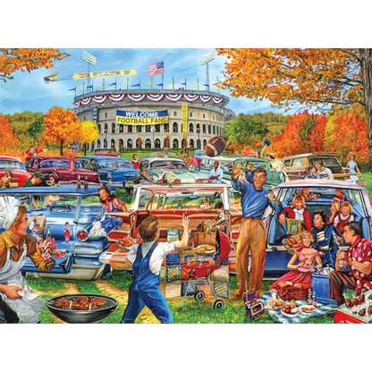 RoseArt - Back to The Past - Tailgating Fun - 1000 Piece Jigsaw Puzzle for Adults - style: Tailgating Fun
