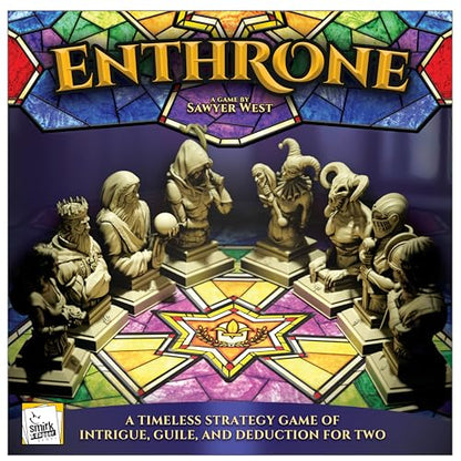 ENTHRONE – Abstract Deduction Strategy Game for 2 Players by Smirk & Dagger | Ages 10+ | 20–30 Min Playtime