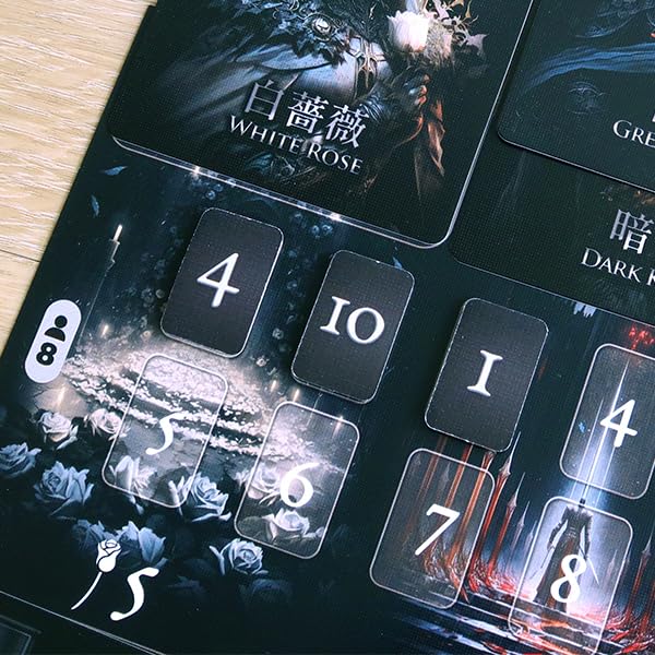 Blades & Rose Exciting Werewolf-Style Party Game for Family and Friends | 5-10 Players | Social Deduction Board Game | Include English Cards