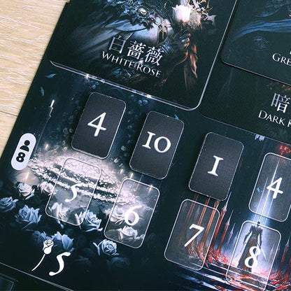 Blades & Rose Exciting Werewolf-Style Party Game for Family and Friends | 5-10 Players | Social Deduction Board Game | Include English Cards