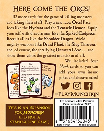 Steve Jackson Games Munchkin 2 Unnatural Axe Card Game | 112-Card Expansion Adult Kids and Family Fantasy Adventure RPG, Ages 10+, 3-6 Players, Avg Play Time 120 Min - style: Munchkin 2 - Unnatural Axe