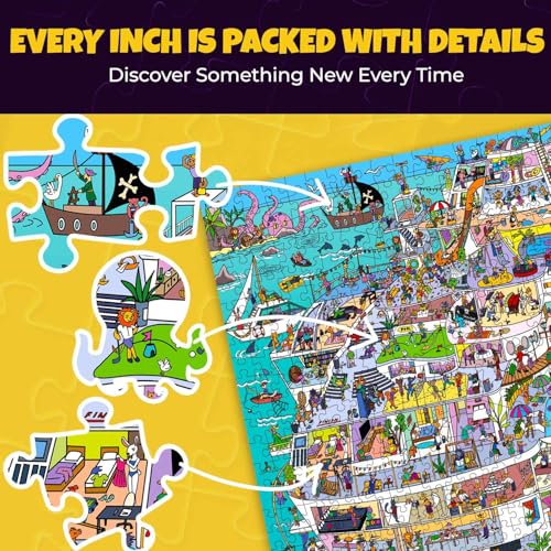 1000 Piece Puzzle for Adults – Jigsaw Puzzles for Adults 1000 Pieces | Cruise Vistas Stunning Scenic Animal Puzzles - Premium Box Packaging - Extra Fun Challenges - Great Gift for Relaxation - color: Cruise Vistas