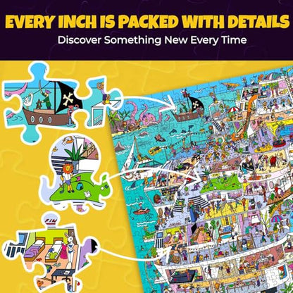 1000 Piece Puzzle for Adults – Jigsaw Puzzles for Adults 1000 Pieces | Cruise Vistas Stunning Scenic Animal Puzzles - Premium Box Packaging - Extra Fun Challenges - Great Gift for Relaxation - color: Cruise Vistas