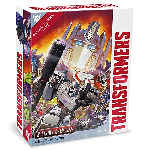 Renegade Game Studios Transformers Deck-Building Game: A Rising Darkness | Standalone Expansion for 1-5 Players, Ages 14+, Decepticon Themed Card Game, 45-90 Min Playtime, Competitive or Co-op