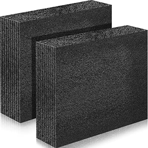 Hoolerry 2 Pcs Customizable Polyethylene Foam Packing Inserts for Cases Thick Polyethylene Cuttable Foam Sheet for Tool Box, Camera, Crafts, Storage and Crafts (12" X 10" X 3.125",Black) - size: 12" X 10" X 3.125"