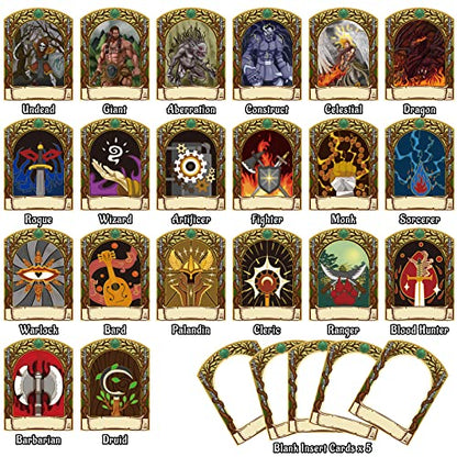 DND Faux Leather Dungeon Master Screen and Initiative & Combat Trakers with Insert Cards