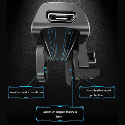 11 in 1 PUBG Mobile High Frequency Triggers with 400mAh Phone Cooler | Cell Phone Game Controller for Fortnitee/Call of Duty/Free Fire/Apex, 40 Shots per second (Max) - color: Memo