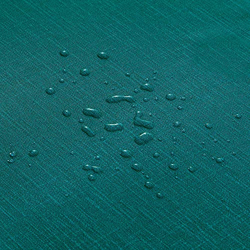 NLMUVW Square Vinyl Tablecloth 100% Waterproof Spill Proof PVC Table Cloth Wipe Clean Table Cover for Kitchen Dining Picnic, Teal, 42 x 42 Inch - color: Teal, size: 42" x 42" (Square)