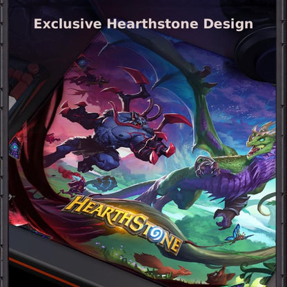 Blizzard Hearthstone Game Mouse Pad, XL Size Apply to Gamer Office & Home, Non-slip rubber base, Extended Desk Mat with Stitched Edge, Smooth Stable & Durable, 17.7*15.7Inch (Into the Emerald Dream) | Gaming Mouse Pad w/ Non-Slip Rubber Base & Stitched Ed