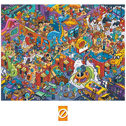 Hasbro Gaming Puzl It Game, Competitive Puzzle Card Game, Kids & Family Games, 2 to 6 Players, Pizza Party Theme, Fun Summer Activities, Vacation Travel Essentials, Ages 7+