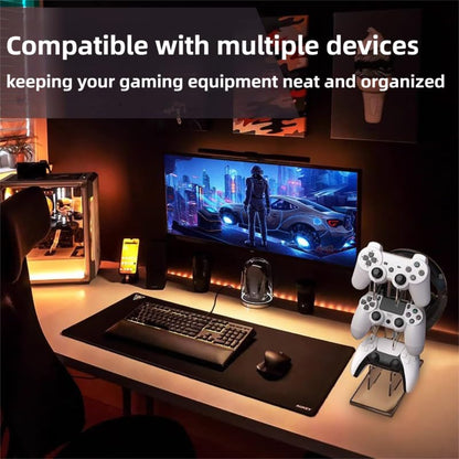 Controller Stand 3 Tiers , Universal Controller Holder Headphone Stand, Headset Holder, Acrylic Controller Display Stand Compatible with Xbox, PS5, PS4, NS - Ideal Desk Mount for Gamers,Transparent - color: Transparent