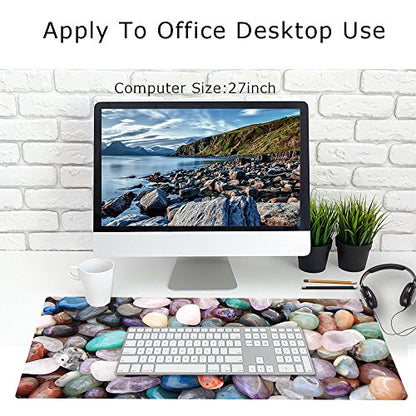 XXL Professional Large Mouse Pad & Computer Game Mouse Mat (35.4x15.7x0.1IN, 90x40 Cobble) - color: 90x40 Cobble, size: 35.4x15.7x0.1IN