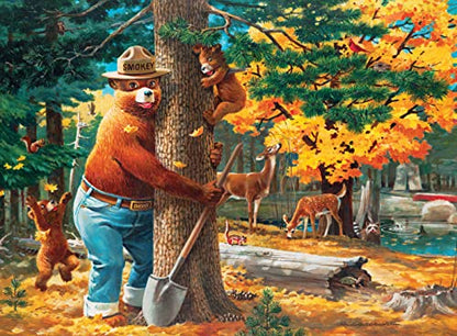 MasterPieces 100 Piece Licensed Jigsaw Puzzle for Kids - Smokey Bear - 14"x19" - style: Smokey Bear
