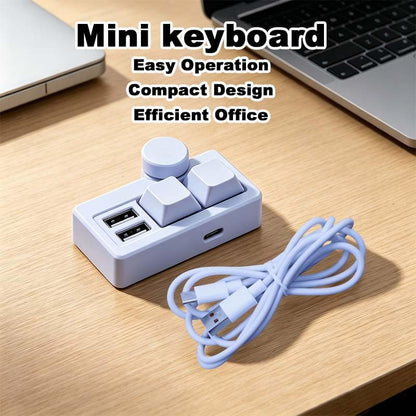 2 Key Mechanical Keypad, Mini OSU Gaming Keyboard with RGB Backlit | Perfect for OSU! high-speed tapping. Hot-swappable mechanical switches ensure zero lag and ultimate gaming precision. - size: 2 keys