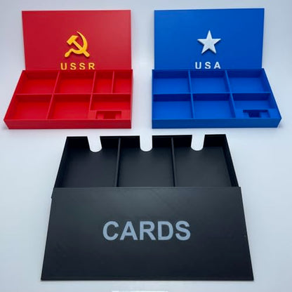 GamePartsPrint3D Board Game Insert Organizer for Twilight Struggle – Custom Card & Component Tray, Fast Setup, Secure Storage