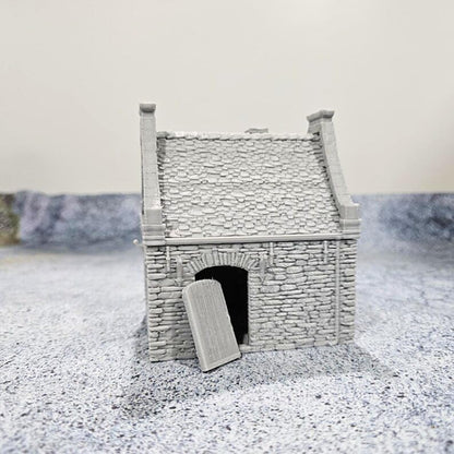 Steele's Residence Terrain 28mm | Stone house terrain for Dungeons & Dragons, tabletop RPGs and wargaming with removable roof and playable interior