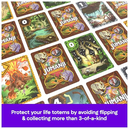 Spin Master Games, Jumanji Card Game, Experience the Thrilling Adventure Based on The Action-Comedy Movie, Take on Jungle Challenges for Kids, Adults & Family Game Night, 2-5 Players, for Ages 7 & Up - style: New Card Game