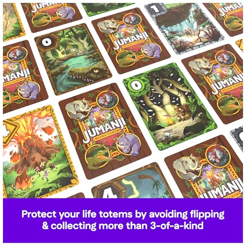 Spin Master Games, Jumanji Card Game, Experience the Thrilling Adventure Based on The Action-Comedy Movie, Take on Jungle Challenges for Kids, Adults & Family Game Night, 2-5 Players, for Ages 7 & Up - style: New Card Game
