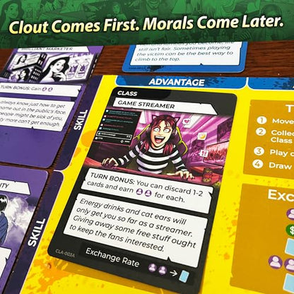 Board Game – A Comedy Game of Fame, Money, and Chaos | Strategy Party Game for Adults & Teens | 2–5 Players