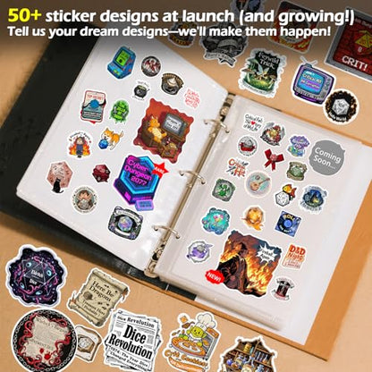 Haxtec Mystery DND Dice Set 7pcs Polyhedral Dice + 3 Funny Waterproof Stickers, Mystery Dice for Dungeons & Dragons, Chance Win Rare Sharp Edge, Great DND Gift, No Duplicates in 2/5 Packs - style: Classic