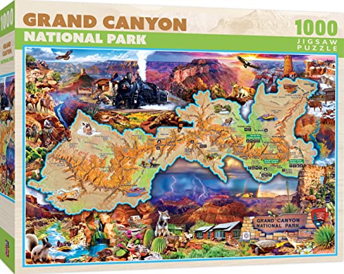 MasterPieces - 1000 Piece Jigsaw Puzzle, Grand Canyon National Park, Fun for Adults, Family, Kids 19.25"x26.75" - style: Grand Canyon