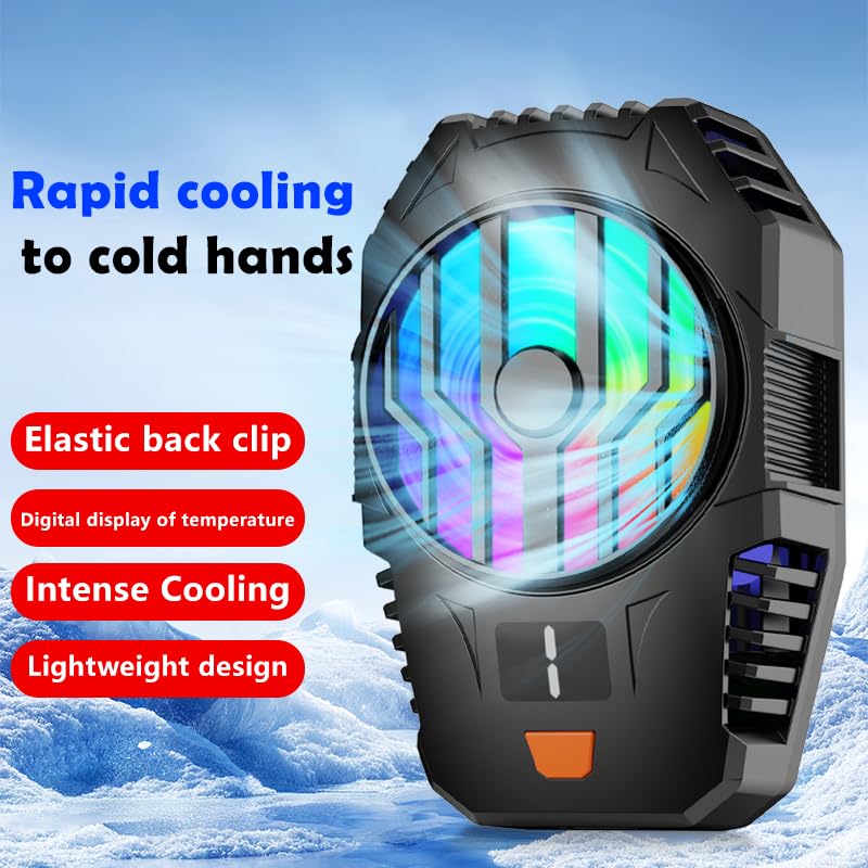 Portable Slim Phone Cooling Pad, USB Low Noise Phone Cooler Mat for iPhone Android Samsung, Non-Slip Heat Dissipation Pad for Gaming Travel Car Desk Video Calls