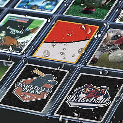 50 Count Toploaders for Cards, 3" x 4" Hard Plastic Card Sleeves, 35PT Rigid Baseball Card Protectors for Trading Cards, Sports Cards, Football, MTG, TCG and Standard Cards - size: 50PCS Toploaders