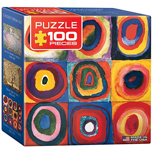 EuroGraphics Color Study of Squares by Wassily Kandinsky Mini Puzzle (100-Piece) - size: 100 Piece Puzzle, style: EuroGraphics Color Study of Squares by Wassily Kandinsky Mini Puzzle (100-Piece)