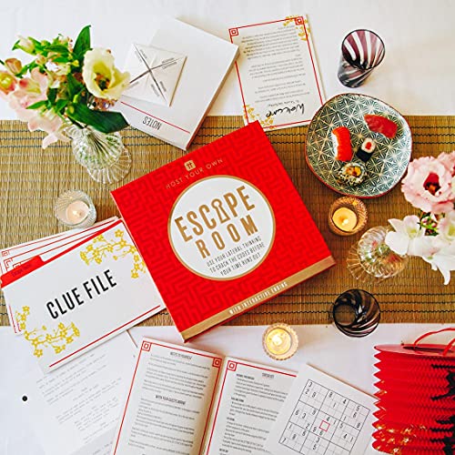 Talking Tables Escape Room Game at Home | Host Your Own Games Night | Japanese Themed | Interactive Ending | for Birthday Party, After Dinner Parties, Entertainment, Adults, Teenagers - color: Escape Room at Home