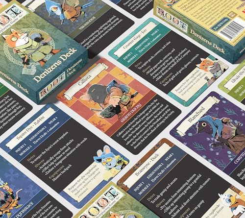 Magpie Games Root The Roleplaying Game: Denizens Deck, 55 NPC Cards - style: Denizens Deck