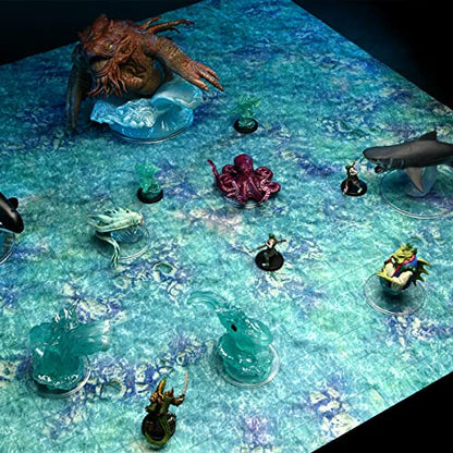 Warlock Tiles: Game Mat – Subterranean Lake - style: Subterranean Lake