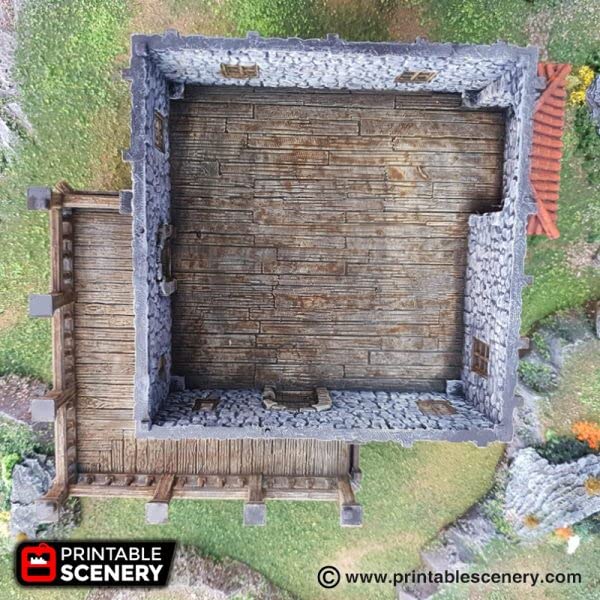 Port Tavern - DND Terrain Scenery - Tabletop RPG and Wargame Terrain 28mm Miniatures