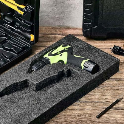 Hoolerry 2 Pcs Customizable Polyethylene Foam Packing Inserts for Cases Thick Polyethylene Cuttable Foam Sheet for Tool Box, Camera, Crafts, Storage and Crafts (24" X 12" X 2",Black) - size: 24" X 12" X 2"