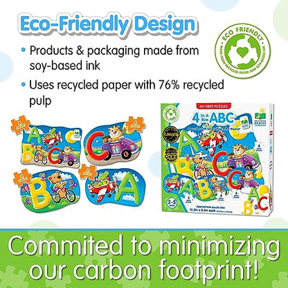 The Learning Journey My First 4-In-A-Box Puzzle - ABC - Educational Toddler Toys & Gifts for Boys & Girls Ages 2 & Up - Award Winning Puzzle, Multi - style: ABC