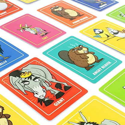 Ginger Fox: Giant Beaver Tiny Ass - Adult Party Card Game, Top Trump Your Opponents for The Win, It’s Dam Funny, Animals & Nature, Ages 16+, 3+ Player - style: Giant Beaver