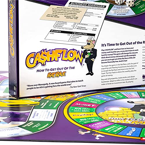 Rich Dad Cashflow How to Get Out of The Rat Race Board Game Set, Adult & Kid Version - Fun and Educational Financial Literacy Learning Games for Boys, Girls, and Family - style: Adult & Kid Version