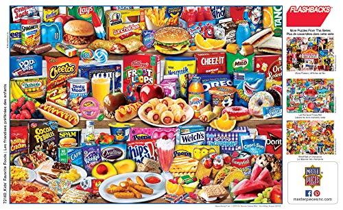 MasterPieces Kids Favorite Foods 1000-Piece Jigsaw Puzzle - Eco-Friendly Matte Finish - 19.25"x26.75" - Bonus Poster - Quality Guaranteed - size: 1000 Piece with Bonus Poster