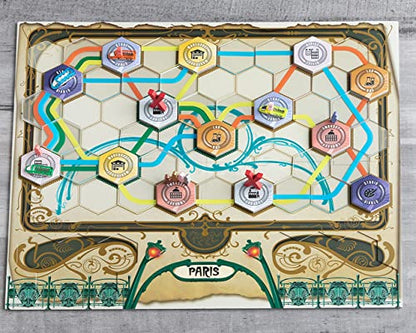 Maglev Maps Board Game, Strategy Board Game for Adults and Family | Tile Laying, Engine Building, Fun Pick Up and Deliver Gameplay, Futuristic Theme