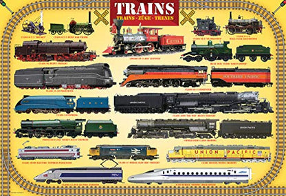 Trains 100 Piece Jigsaw Puzzle - size: 100 Piece Puzzle, style: Brain teaser