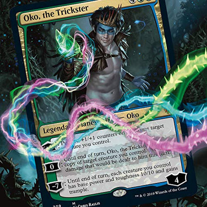 Magic The Gathering Throne of Eldraine Oko, The Trickster Planeswalker Deck | Ready-to-Play | 60-Card Starter Deck - style: Oko, The Trickster