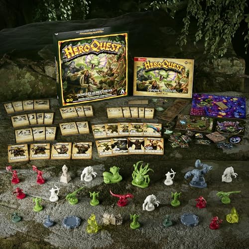 Avalon Hill HeroQuest Jungles of Delthrak Quest Pack | Roleplaying Games | Ages 14+ | 2 to 5 Players | Requires HeroQuest Game System to Play