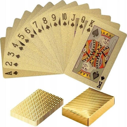 Gold Diamond Playing Cards - Durable and Waterproof, Perfect for Magic, Poker, Parties, and Special Occasions. Ideal for Memorable Gifts. (1 Deck) - style: STANDARD GOLD