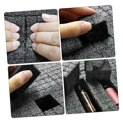 Happyyami 2Pcs Foam Inserts for Toolboxes Foam for Case Storage Shock Absorption and Protection for Game Storage and Crafts