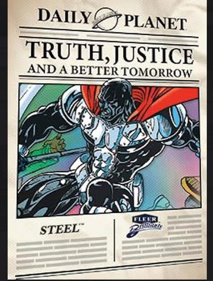 2025 Fleer Brilliants Superman Series Factory Sealed 70 Card Mega Box with Chance for Exclusive Purple Parallel Cards and Green Kryptonite Parallels Plus