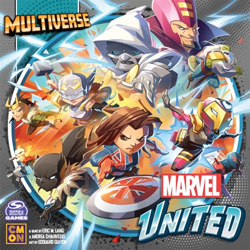 CMON Marvel United: Multiverse Core Box - Standalone Expansion with Highly Detailed Miniatures, Cooperative Superhero Board Game for Kids & Adults, Ages 14+, 1-5 Players, 45 Min Playtime, Made by CMON